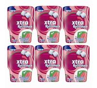 Refreshers Watermelon & Raspberry Sugar Free Chewing Gum Tub, 30pcs x 6, Fresh Fruit Flavour Snack Compatible with Extra Chewy Range with Welari Thank You Card | (6 Pack)