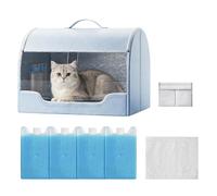 Refreshing Cat House, Interior Waterproof and Washable Puppy Den - Cooling Space for Cats and Dogs, Home Office Apartment Bedroom Living Room Balcony