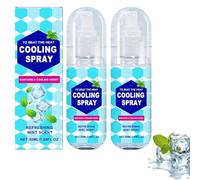 Refreshing Cooling Mist Spray, Cooling Face Mist Spray Hydrating, Instant Cool Sprays for Sensitive Skin, Camping & Summer Commuting, Travel Size Cooler Sprays for Hot Weather (2Pcs)