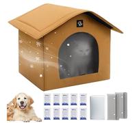 Refreshing Dog Kennel for Kittens, Portable Insulated with Absorbent Bags and Cooling Gel for Pets in the House
