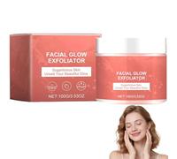 Refreshing Facial Glow Exfoliator - Gentle Face Scrub for All Skin Types,Lightweight Cool Sensation with Sucrose,Cucumber Extract & Vitamin C,Deep Cleansing to Even Tone & Boost Natural Glow (1)