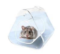 Refreshing Hamster Den - Completely Transparent Instant Cooling Chinchilla Den | Mouse Cage For Hot Climate | For Home, Office, Apartment, Balcony, Bedroom And Living Room