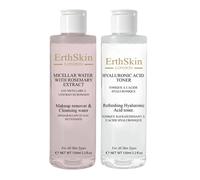 Refreshing Hyaluronic Acid Toner 150ml + Micellar Water with Rosemary Extract 150ml Erth Skin London White One Size
