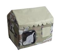 Refreshing Kennel for Cats | Shelter for Stray Cats - Closed Shelter Pets Accessories Indoor Outdoor Garden Courtyard Terrace Balcony All Seasons Small Dogs