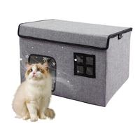 Refreshing Outdoor Cat House - Homogeneous Cooling Bed, Removable Large Beds Thermal Design in the Shape of a Den