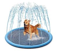 Refreshing Splash Sprinkler Pad for Dogs - 150cm Dog Paddling Pool Water Fountain - Large Swimming Pool Dog Summer Toys