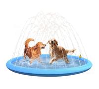 Refreshing Splash Sprinkler Pad for Dogs - 170cm Dog Paddling Pool Water Fountain - Large XL Swimming Pool Dog Summer Toys