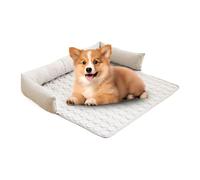 Refreshing Summer Dog Bed, Round Summer Mat for Dog Bed, Breathable Cushion, Non-Slip Blanket for Resting at Home, Kittens, Puppies, Cats, Pets Indoor Beds
