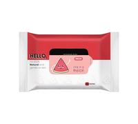 Refreshing Wet Wipes for Face| Facial Cleansing | Refreshing & Skin Hydration| Soothing for skin | pH Balance & Alcohol Free | Nourishing with Fruit extract | 25 Wipes | Watermelon