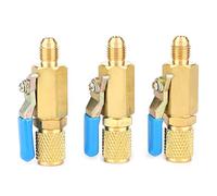 Refrigerant Ball Valve Adapter Switch Brass Reliable for HVAC System