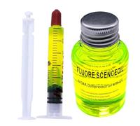 Refrigerant Dye - 2.5 ml 0.08 oz Leak Detector, Detection Oil, Highly Sensitive, Bright Fluorescent Liquid, Professional Vehicle Air Conditioning Diagnostic Kit for Verdam Checking