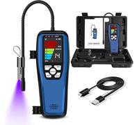 Refrigerant Leak Detector, ALD-200 Freon Leak Detector, Battery Powered, Freon Sniffer Automotive Halogen Gas Leak Detector for R32 R454B R134A R410A R22 R1234YF R600a R290 CFCs HCFCs HFCs HCs HFOs