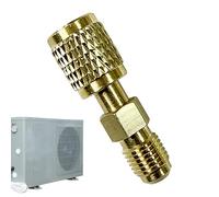 Refrigerant Tank Adapter for Air Conditioners, Vacuum Pump Connection Adapter, with Left Thread and 1/4 Inch Connection for Split Air Conditioners
