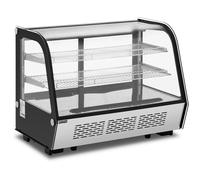Refrigerated Display Case 160 L Royal Catering 3 Levels Stainless Steel - Display Fridges by Black,Silver