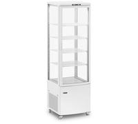Refrigerated Display Case 238 L 5 Levels White 4 Wheels - Display Fridges by Royal Catering White