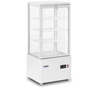 Refrigerated Display Case 78 L Royal Catering 3 Levels White Locking - Display Fridges by White