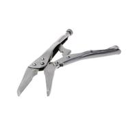 Refrigeration Hydraulic Crimping Tool Locking Pliers Long Nose Straight Jaw Lock Vise Grip Clamp Hand Tool 165mm(White)