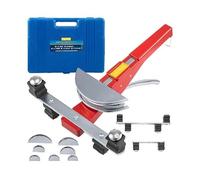 Refrigeration Manual Copper Ratcheting Pipe Bender Kit with 7 Dies 6-22mm 90° Inward & Outward Tube Bending Tools