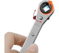 Refrigeration Ratchet Wrench, HVAC Service Tool 1/4 3/8 3/16 5/16 Inch Square Drive Reversible Chrome Plated Heavy Duty Ratchet Spanner for Compressor