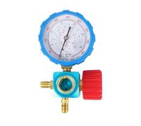 Refrigeration System Gauge Compatible with R22 R134a R410A R404A Low Pressure Meter with Integrated Sight Glass 35kg Capacity
