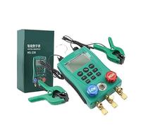 Refrigeration Vacuum Gauge Digital Mainfold HVAC Air Conditoner Vacuum Pressure Temperature Meter Tester(1gauge and 2Clamp)