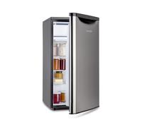 Refrigerator 90 L Fridge Freezer Freestanding 8L Chiller Zone Silver Retro