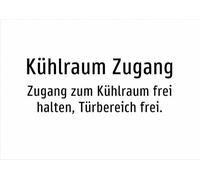 Refrigerator Access - Keep Access to the Refrigerator Free Door Area - Sticker A5: 210 x 148 mm - No Graphic, Text Only