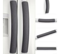 refrigerator and kitchen appliance handle protector cover designed to prevent damage and dirt accumulation with slip on installation (S-red)