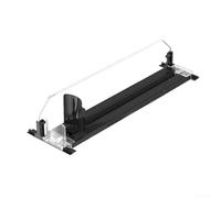 Refrigerator Beverage Can Dispenser Rack with Push Mechanism for Beer and Soda-Storage in Fridge or Freezer, 38x8cm Black ABS(380-390MM)