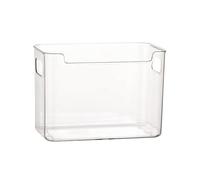 Refrigerator Bins - ABS, Door Containers Clear Organization | Built-in Handles Space-Saving Condiment Organizer, Pantry Storage Box For Home Kitchen, Cabinet, Freezer, Snacks, Fruits, Vegetables