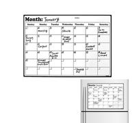 Refrigerator Calendar | Dry Erase Monthly Planner Whiteboard - 16.93 x 11.81 Inch Fridge Calendar - for Home Family Events Meeting Shopping Lists Schedules