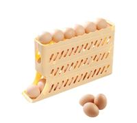 Refrigerator Car Holder: Egg Container For Refrigerator, Egg Distributor For Refrigerator Side Door | Automatic 4 Tier Egg Distributor, Container