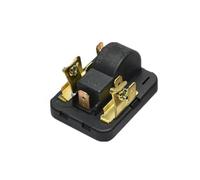 Refrigerator Compressor Starter, Start relay, Refrigerator Freezer Compressor PTC Starter 103N 0011 Overload Protection Relay 220-240V 25Ω Black