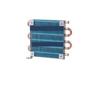 Refrigerator Condenser 7mm Copper Tube Aluminum Fin Small Radiator | Mini finned cooling coil for household refrigerator refrigeration system replacement(1x6x120)