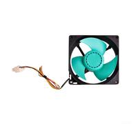 Refrigerator Cooling Fan 12V Quiet Operation for Home Appliances with Easy Installation and Universals Fitment in Green or Black(A)
