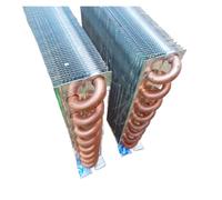 Refrigerator Copper Tube Evaporator 1/4Hp Horse Radiator Freezer Air-Cooled Condenser 180-250W(1/4HP large)