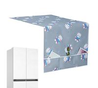 Refrigerator Cover - Washing Machine & Dryer Dust Cover | Oxford Waterproof Houses with Storage Pocket, 67 x 26 Inch Protector for Kitchen and Appliances