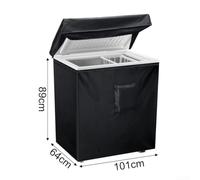 Refrigerator Covers for 3.5 Cubic Feet Chest Refrigerator Cover with Zipper(101 * 64 * 89cm)