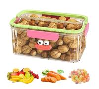Refrigerator Crisper Containers, Refrigerator Grape Containers, Portable Produce Keeper Salad Scrips, Fridge with Storage Boxes, Stackable Salad Saver, Refrigerator Fruit Bowl for Home