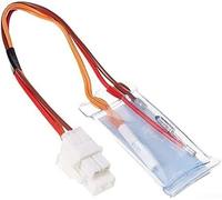 Refrigerator Defrost Sensor Assembly, 1 Pack Thermistor Temperature Monitoring with 4 Pin Wiring for Fridge Repair Replacement
