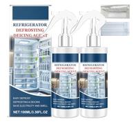 Refrigerator Defrosting Deicing Agent, 2026 New Fridge Defrosting Spray, Defrosting Spray for Fridge Freezer, De-icer for Refrigerator Freezer Defroster, Effective Ice Remover Deep Freezer Spray (2PC)