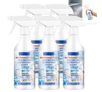Refrigerator Defrosting Spray, Freezer Ice Remover Spray, Fast-Acting Refrigerator Defroster, Fast Action Ice Removal Sprays, Defrosting Sprays for Fridge Freezer, Saves Electricity and Odour. (5PCS)