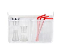 Refrigerator Door Basket - Sundries Sorting Container Hangable - Refrigerator Door Organizer Pocket - for Kitchen Garage Breakroom Sauce Packet Busy Parents Home Cooks Elderly