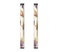 Refrigerator Door Handle Covers Set of 2 - Retro Farm Fall Grapes Wine Glass - Washable Kitchen Appliance Handle Covers for Microwave Stove Oven Dishwasher Fridge Handle Protector
