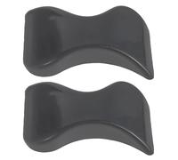 Refrigerator Door Handle Replacement 2pcs with 3 Mounting Holes Plastic | Wave Shaped Grip, Finely Textured Finish, 7x4.2x1.9cm Size, for Cabinet and Cold Storage Doors