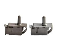 Refrigerator Door Light Switch, Normally Closed Push Button for Control, 250V/125V 0.5A/1A Gray Plastic, 32.6x18.5x15mm, 2 Pack