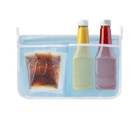 Refrigerator Door Organizer Pouch,Breathable Sundries Container - Fridge Door Storage Mesh Basket - for Sauce Packets Snack Tea Pack Garage Dorm Busy Parent Elderly Home Cooks