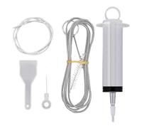 Refrigerator Drain Hole Clog Remover, Reusable Dredge Cleaning Tools Fridge Hole Brush,Water Outlet Cleaner For Household Clean,Refrigerator Drain Clean Brush,Wash Brush Suction Syringe Hose (5Pcs)