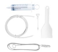 Refrigerator Drain Unblocker Kit - Cleaning Outlet Dredging Tool | Water Dispenser Line Cleaner, Fridge Hole Remover, Reusable Syringe Hose, Flexible Plumbing Brush, Kitchen Repair Set