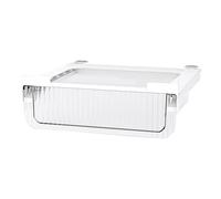 Refrigerator Drawer Organizer Clear Stable Thick Stackable | Pull Out for Fruit Veggies Eggs Drinks Kitchen Bathroom Studio